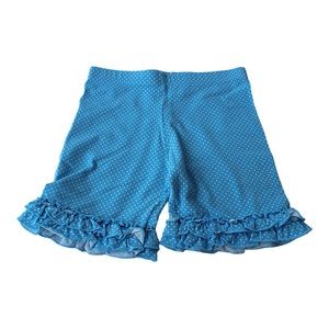 Eleanor Rose  Bluebell Dots Knit Brailey Shorts. Size 10/12
